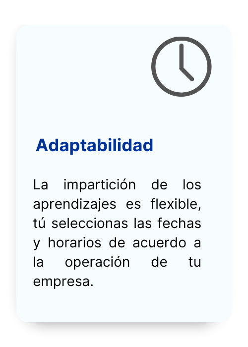 cursos personalizados para empresas, capacitación incompany /in situm cursos personalizados empresas, cursos sector industrial  Aprendizajes InCompany Beneficios de un curso personalizado 3