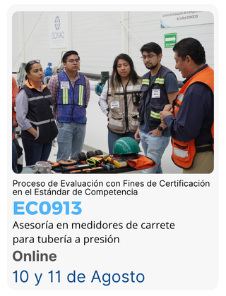 Tecnología de Medición para el Sector Hídrico  Home Ocimaq Certificacion EC0913 OCIMAQ